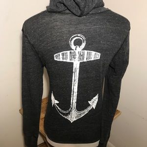 Flying Fish Studio Cape May Hooded Anchor Long Sleeve Tee-XS